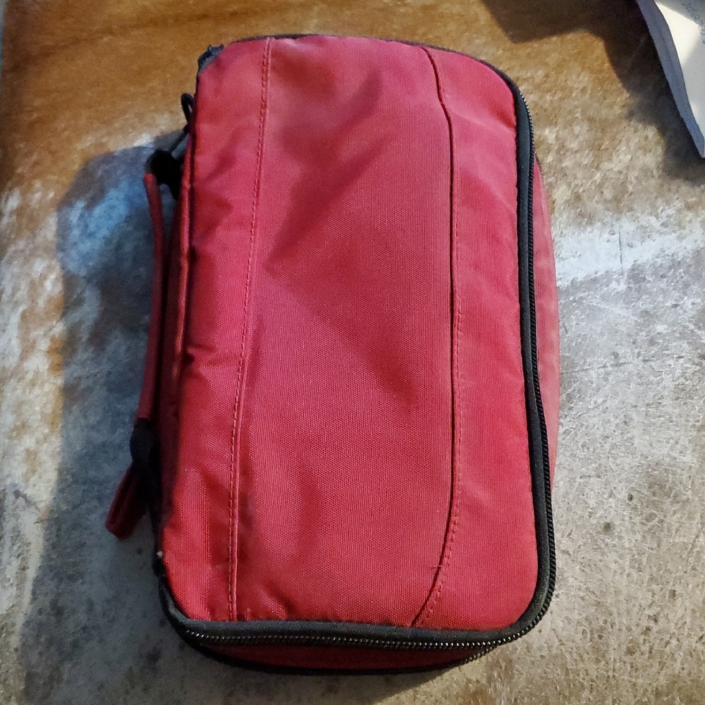L.L. Bean Red Travel Organizer